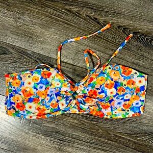 Women’s Floral Swimsuit Top Large